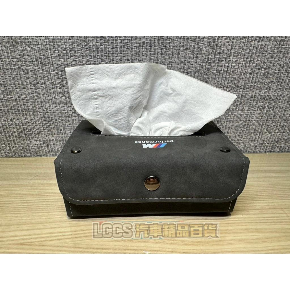 台灣現貨 BMW車用超質感類麂皮折疊衛生紙盒 紙巾盒 椅背面紙盒-細節圖3