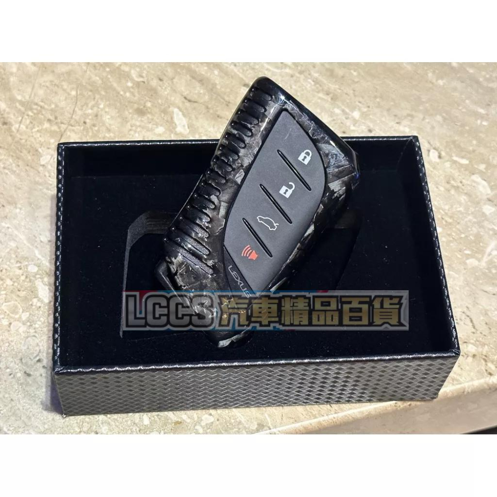 現貨 Lexus ES UX RX NX新世代車系專用鍛造碳纖維 鍛造卡夢鑰匙殼 Lexus ES UX RX NX-細節圖3
