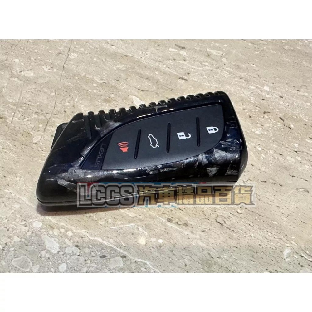 現貨 Lexus ES UX RX NX新世代車系專用鍛造碳纖維 鍛造卡夢鑰匙殼 Lexus ES UX RX NX-細節圖5