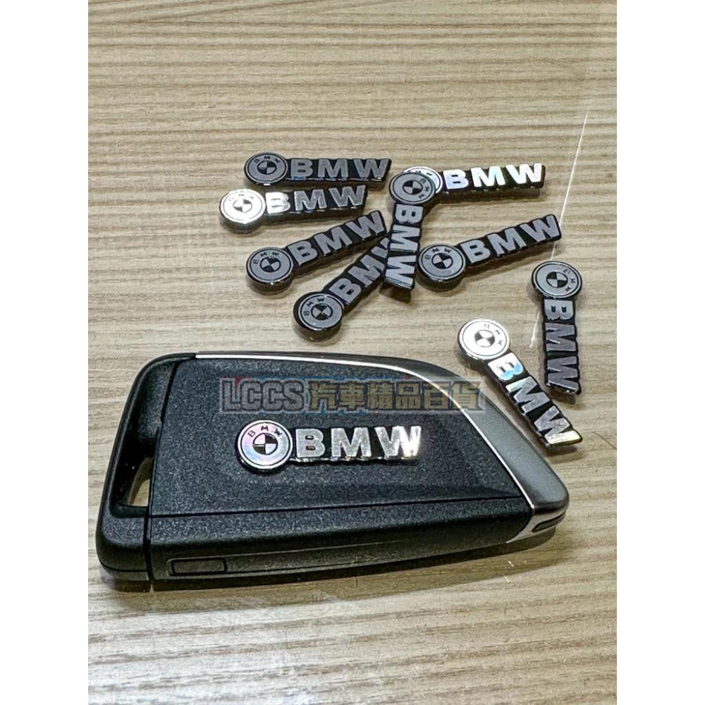台灣現貨 BMW 寶馬 鋁製汽車小標  車貼 汽車貼紙 隨意貼 內裝儀表板方向盤貼-細節圖8