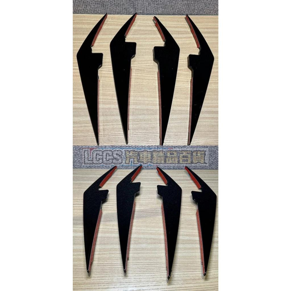 台灣現貨 2023 BMW G20/G21 LCI前保險桿風刀 亮黑色-細節圖2