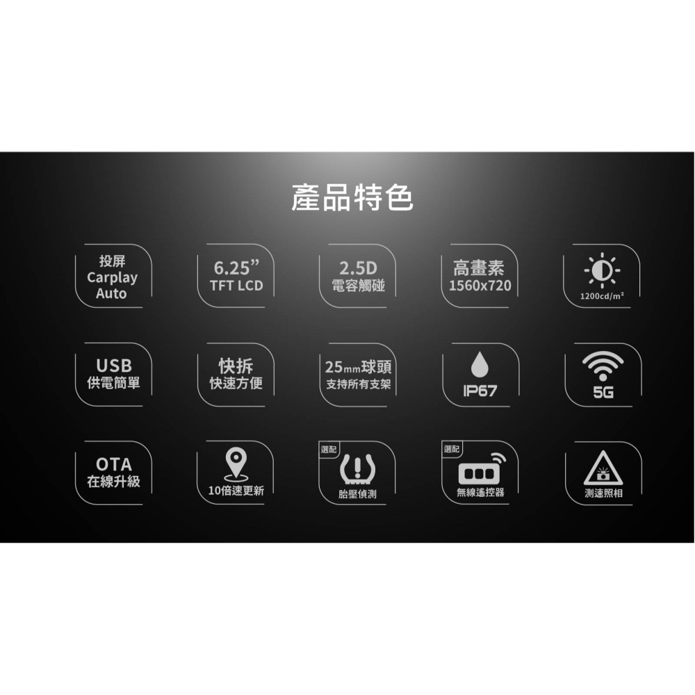 COMTEC CP-1 Lite Carplay(無行車記錄器 ,贈送 遮陽板+防塵罩)-細節圖2