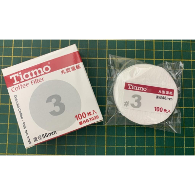 Tiamo 100入丸型濾紙 HG3020 冰滴濾紙 摩卡壺 越南濾器 濾紙