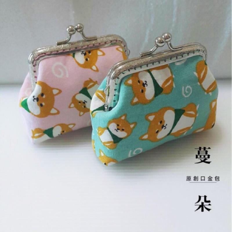 🎉紅色售完🎉手工製作👍呆萌柴犬系列/8.5公分方型零錢包、方形口金包-細節圖2