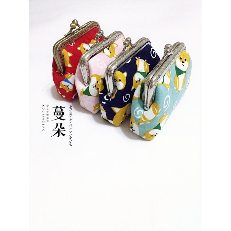 🎉紅色售完🎉手工製作👍呆萌柴犬系列/8.5公分方型零錢包、方形口金包-細節圖6