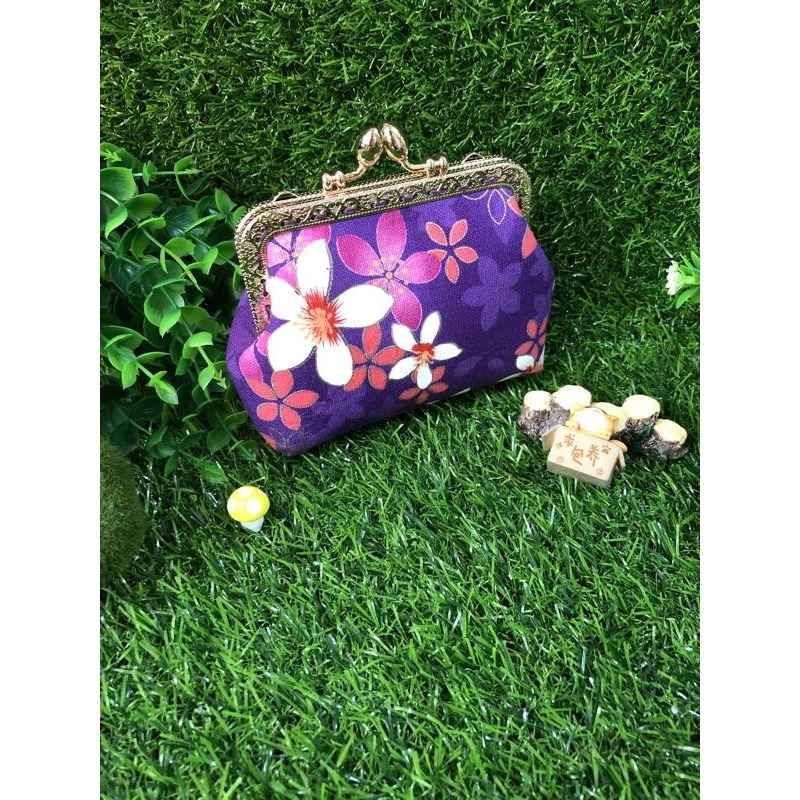 💥客家油桐花 復古 10.5公分 方形 口金包 手拿 口金包 零錢包 扣式口金包 可放卡-細節圖7