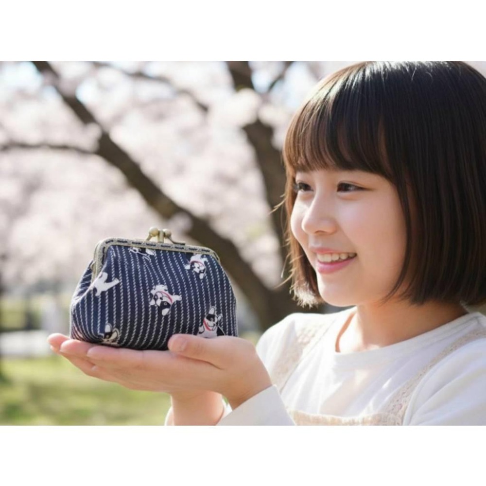 10.5cm 大容量 分隔零錢包口金包 單手可開｜手工製作｜雙層 女用復古短夾中夾｜可放卡片｜日系文創布錢包 文青必備-細節圖3
