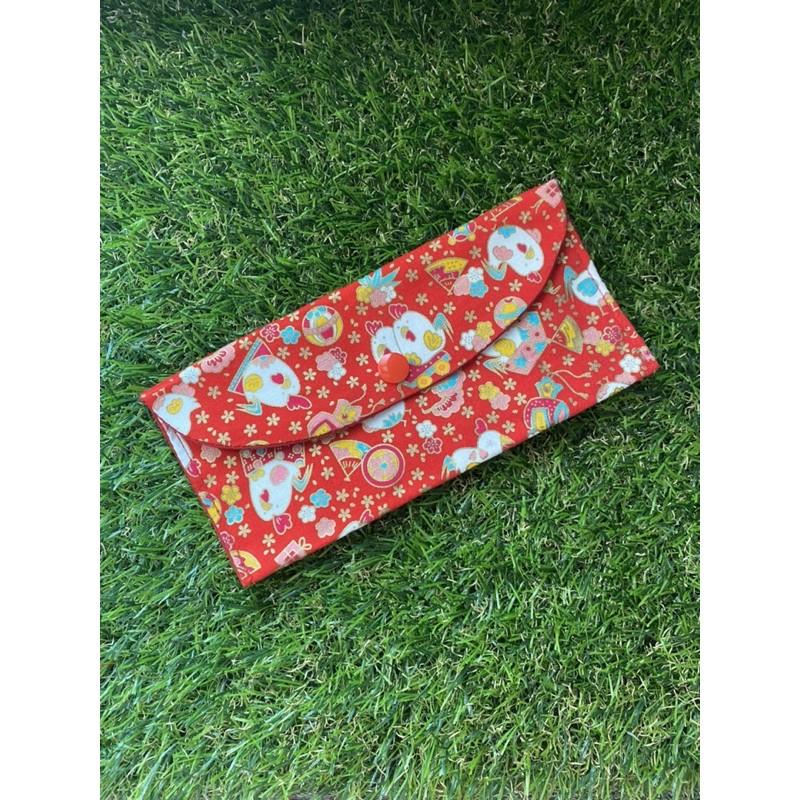 現貨 紅包袋 口罩收納袋 買十送一（隱藏版）布紅包袋 手工製作燙金布紅包袋 可收納鈔票 橫式紅包袋 口罩收納包-細節圖6