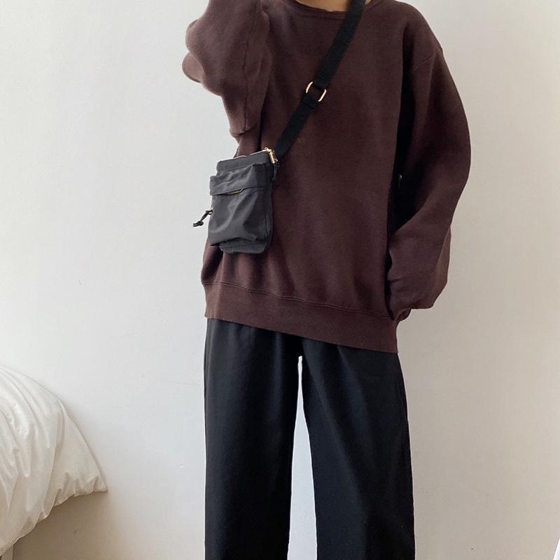 BAGG👾 包包女新款春秋時尚簡約文藝範單肩斜挎帆布包百搭休閑小方包 時尚包 錢包 手拿包 母親節禮物-細節圖4