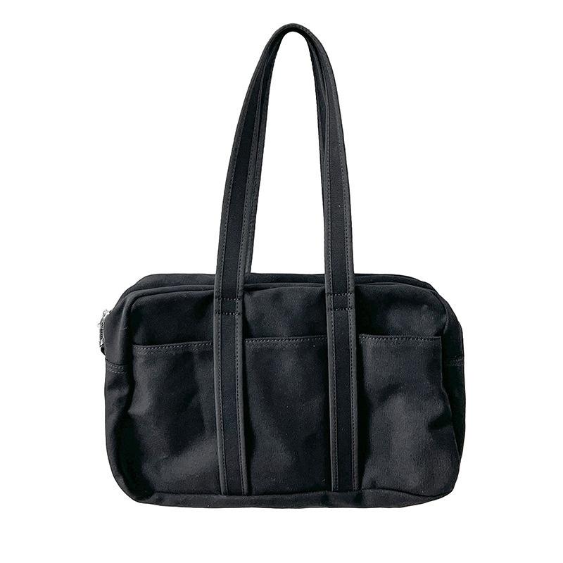 BAGG👾 新韓版休閑帆布包ins小眾設計高級感單肩通勤包大容量女腋下包包 時尚包 休閒百搭包包 母親節禮物-細節圖5