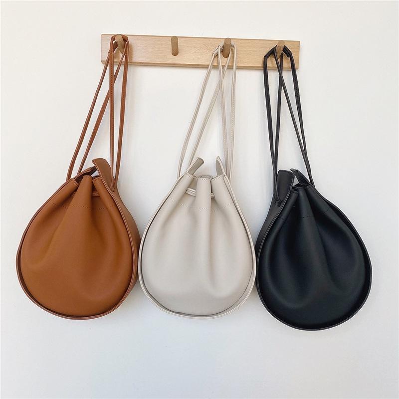 BAGG👾 韓版包包女新款手提包 質感時尚肩背包ins女抽繩褶皺包 時尚包 休閒百搭包包 母親節禮物-細節圖2