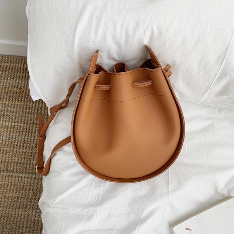 BAGG👾 韓版包包女新款手提包 質感時尚肩背包ins女抽繩褶皺包 時尚包 休閒百搭包包 母親節禮物-細節圖3