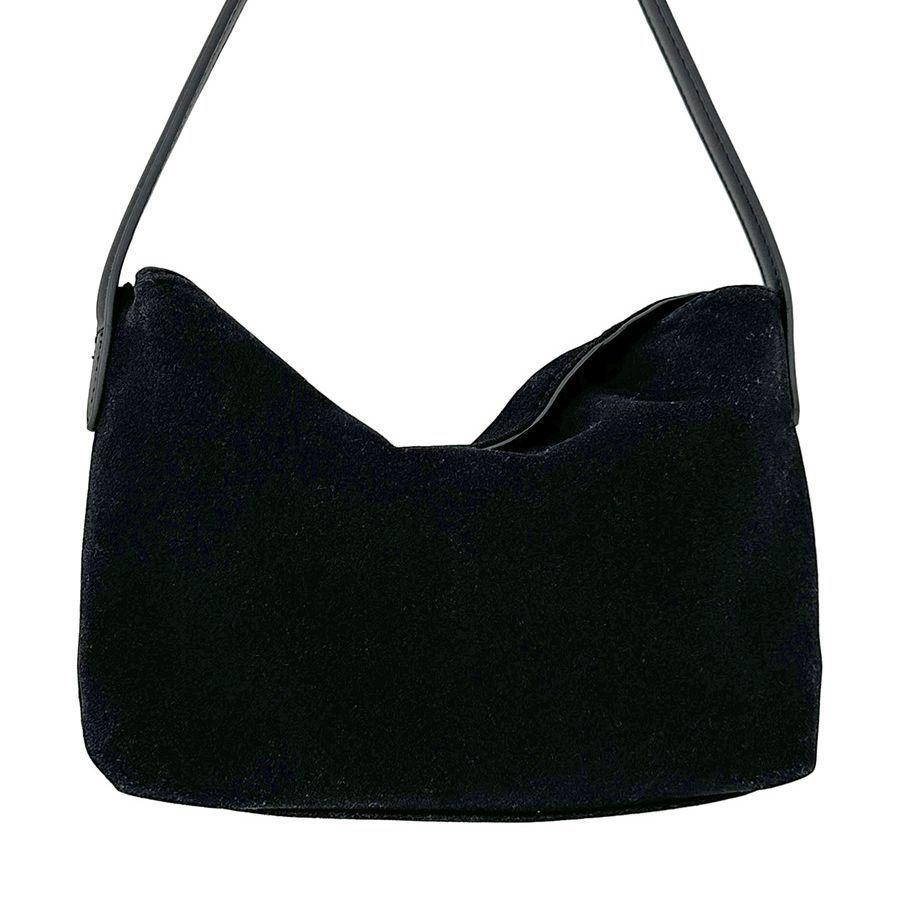 BAGG👾 秋冬新款麂皮絨腋下包高級感單肩棕色包包小眾毛絨包女 時尚包 錢包 手拿包 母親節禮物-細節圖5