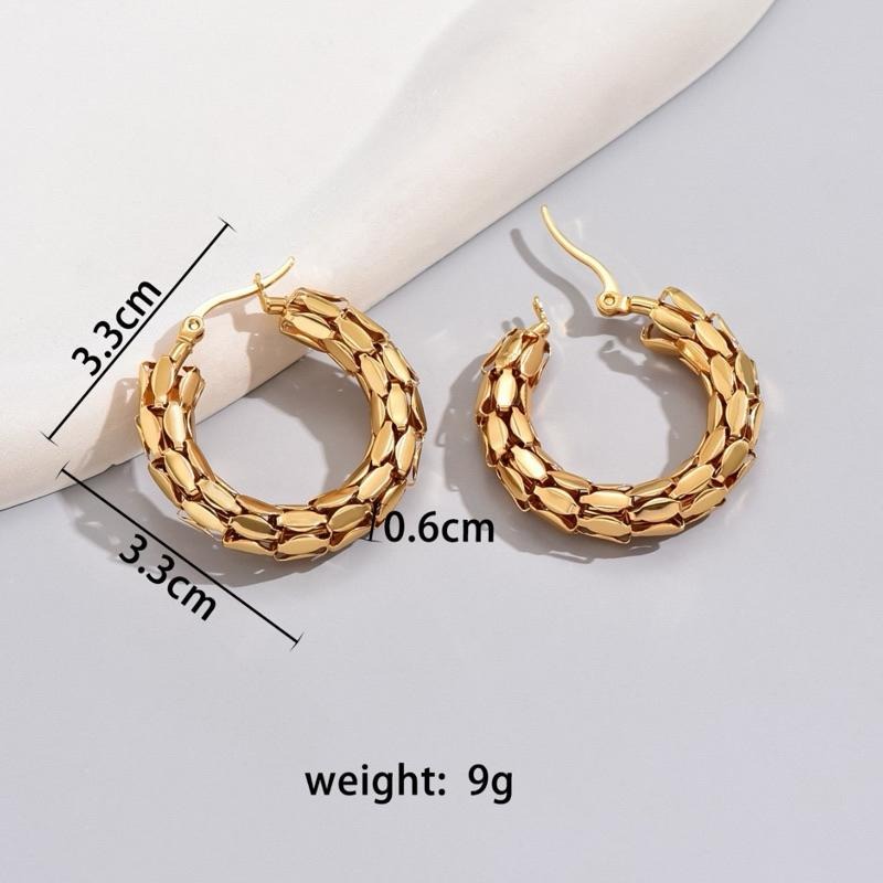 【浮世繪】CityCape©秋冬新品｜鈦鋼｜小紅書爆款｜歐美復古蛇鱗18K金色｜手作港風耳環｜奢華冷淡風飾品小眾獨立-細節圖9