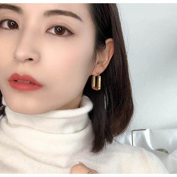 【法國街頭】CityCape©這座城飾۞鈦鋼｜港風｜冷淡方圓｜耳環｜氣質復古個性顯｜風格小眾設計｜創意不撞款小紅書爆款-細節圖2