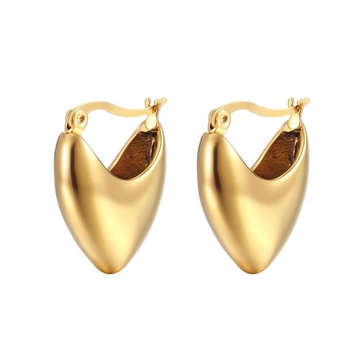 【巴西狂野】CityCape©這座城飾۞歐美復古風成熟女鈦鋼不規則獨特耳環18K金輕熟宮廷風愛心復古耳飾禮秋冬物-細節圖4