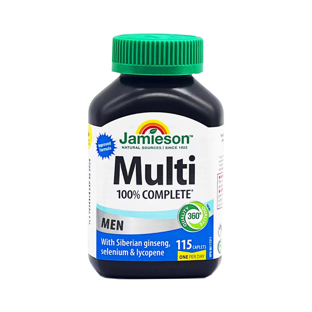 115粒，160粒加拿大Jamieson健美生男士大力多維綜合營養維生素與礦物質-規格圖7