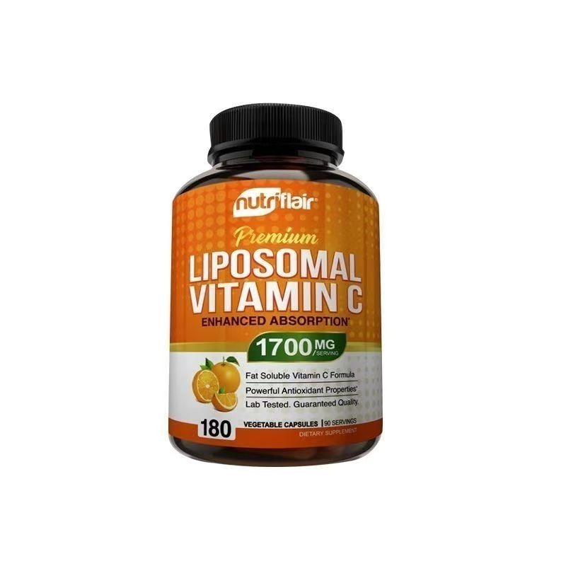 【現貨】天然脂質體維生素C脂溶性VC 180粒美國NutriFlair Liposomal VC-細節圖2
