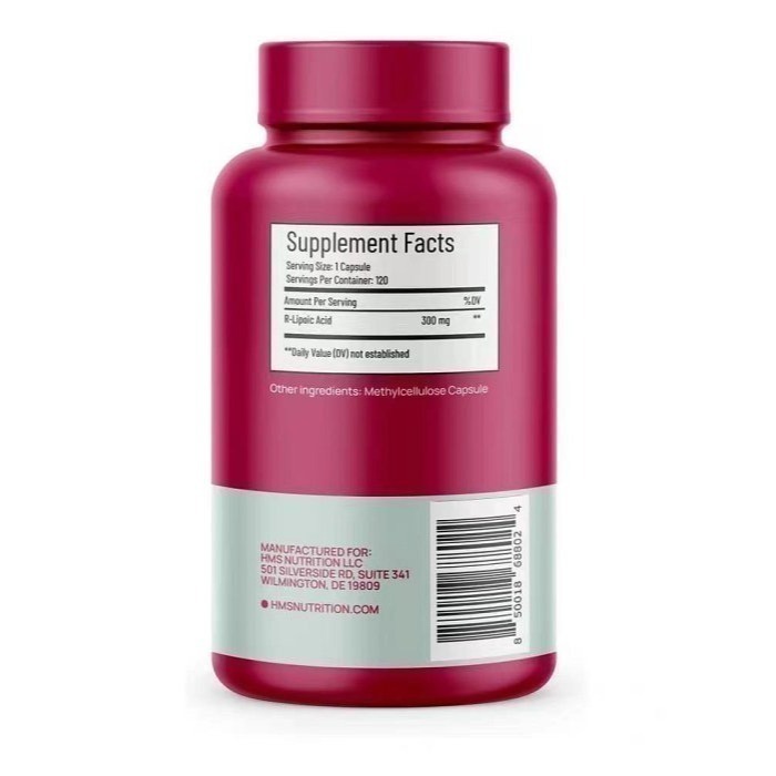 【現貨速達】美國 HMS Nutrition R-Lipoic Acid成人右旋R-硫辛酸 300mg，60粒，120粒-細節圖4