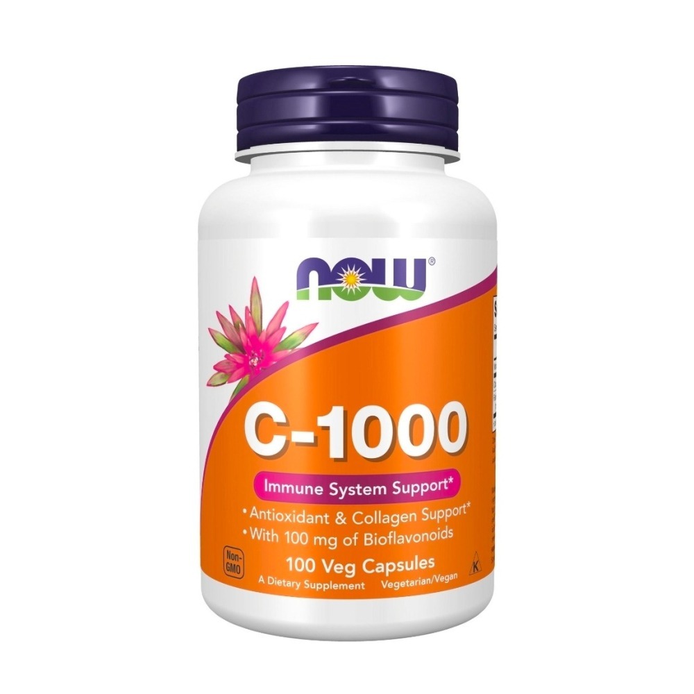 now foods 維生素C-1000 柑橘生物類黃酮含蘆丁粉（來自槐花花蕾），250粒/100粒【素食Vegan】-細節圖2