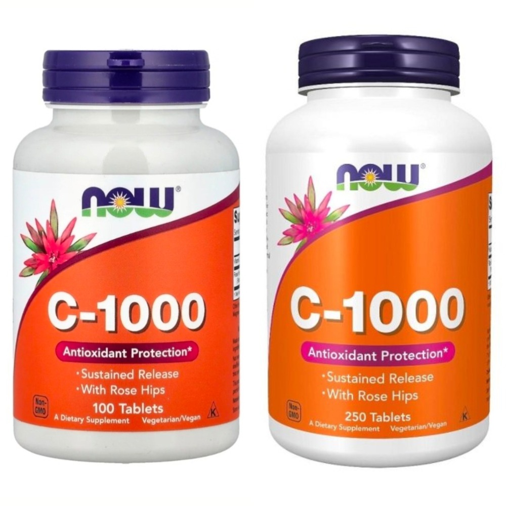 【現貨】維生素C-1000玫瑰果柑橘生物類黃酮複合物100粒，now foods 維生素C-1000 玫瑰果，250粒-細節圖2