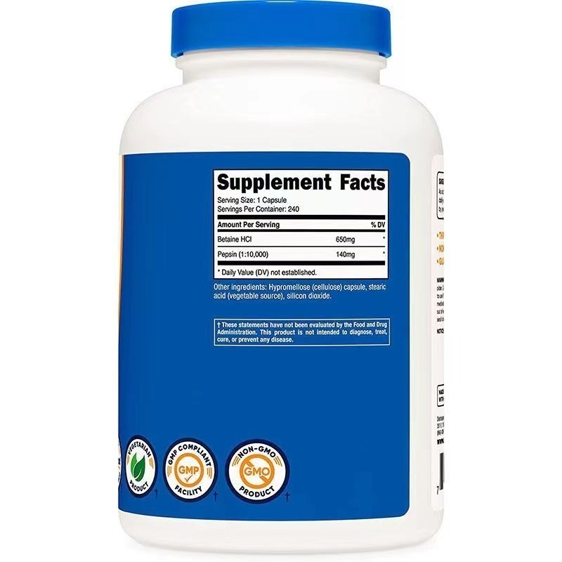 Nutricost Betaine HCl + Pepsin甜菜鹼790mg*240粒-細節圖3
