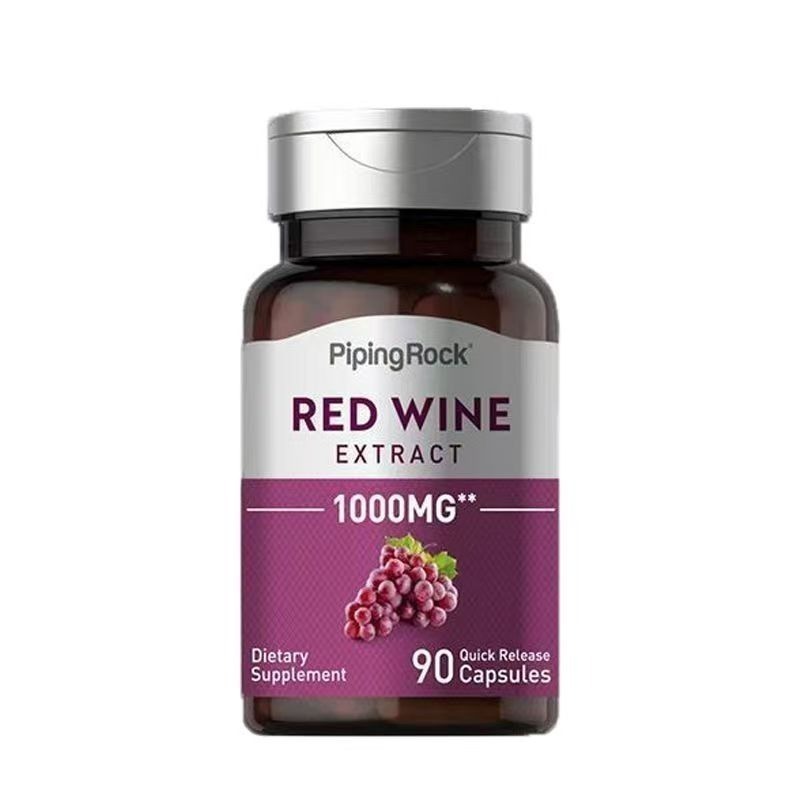 現貨PipingRock白藜蘆醇(葡萄皮濃縮)1000mg，90粒，180粒 逆轉醇丹寧酸兒茶鞣花酸低聚原花青素OPCs-細節圖3