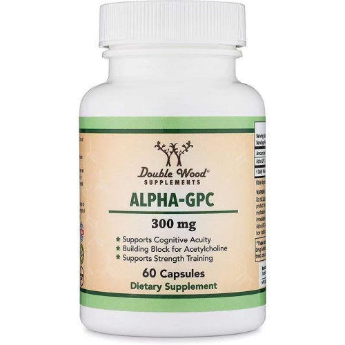 【現貨快速達】美國DOUBLE WOOD Alpha GPC阿爾法 膽鹼 α-GPC大腦營養 300mg 60粒