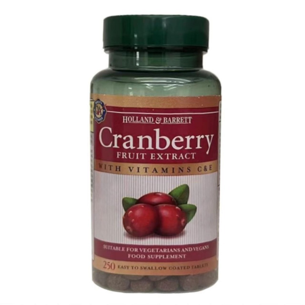 【現貨】荷柏瑞HB蔓越莓小紅莓蔓越橘250粒礦物質鉀鎂磷銅維生素ACEK1類黃酮A型原花青素兒茶素槲皮楊梅素熊果酸三萜類-細節圖2