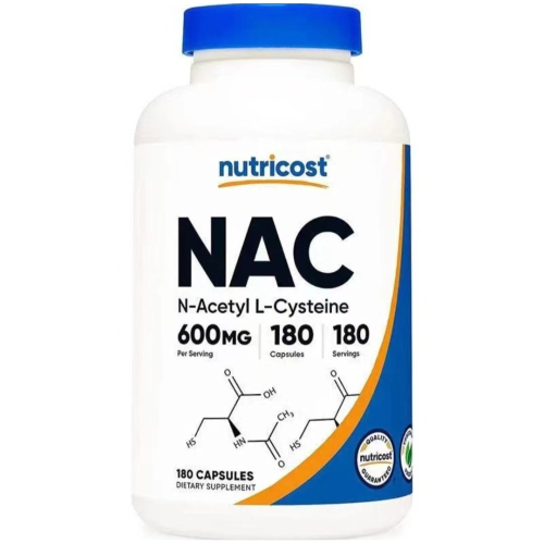 Nutricost NAC N-Acetyl L-Cysteine 600mg 180粒美國直郵 N-乙醯 L-半胱氨酸