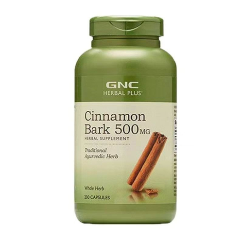 美國GNC健安喜Cinnamon Bark肉桂精華500mg 200粒 鈣、鐵、錳、黃烷醇、纖維、肉桂醛