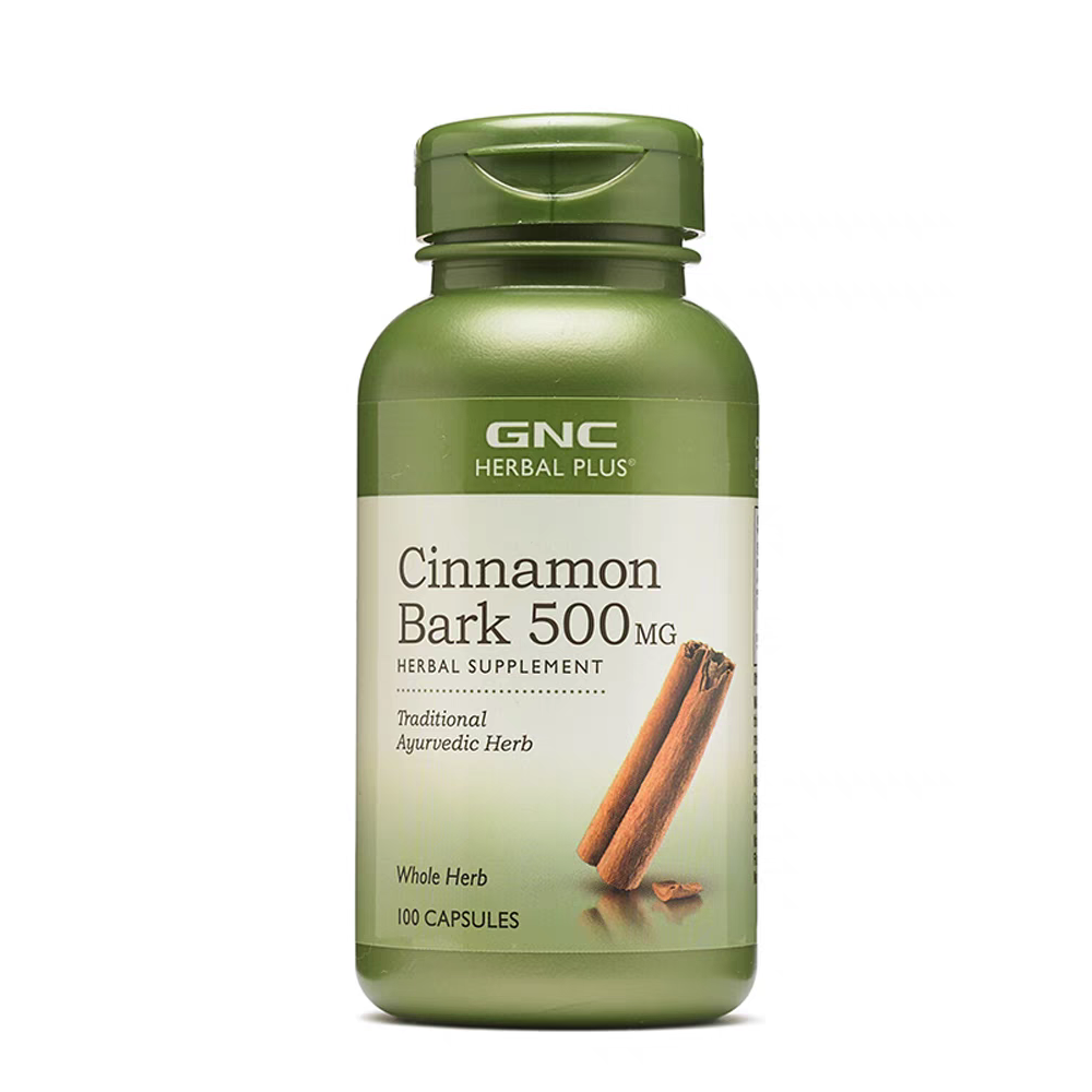 美國GNC健安喜Cinnamon Bark肉桂菁華高含量500mg 200粒，100粒 鈣、鐵、錳、黃烷醇、纖維、肉桂醛-細節圖3