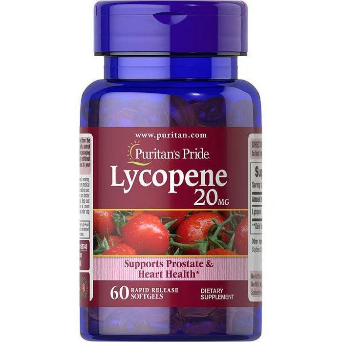 【現貨速達】番茄紅素10mg，20mg，40mg規格全系列普麗普萊美國Puritan＇s Pride Lycopene-規格圖5