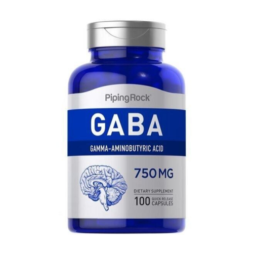 美國代購Piping Rock γ-氨基丁酸GABA 100粒 暢享好心情美夢更輕鬆