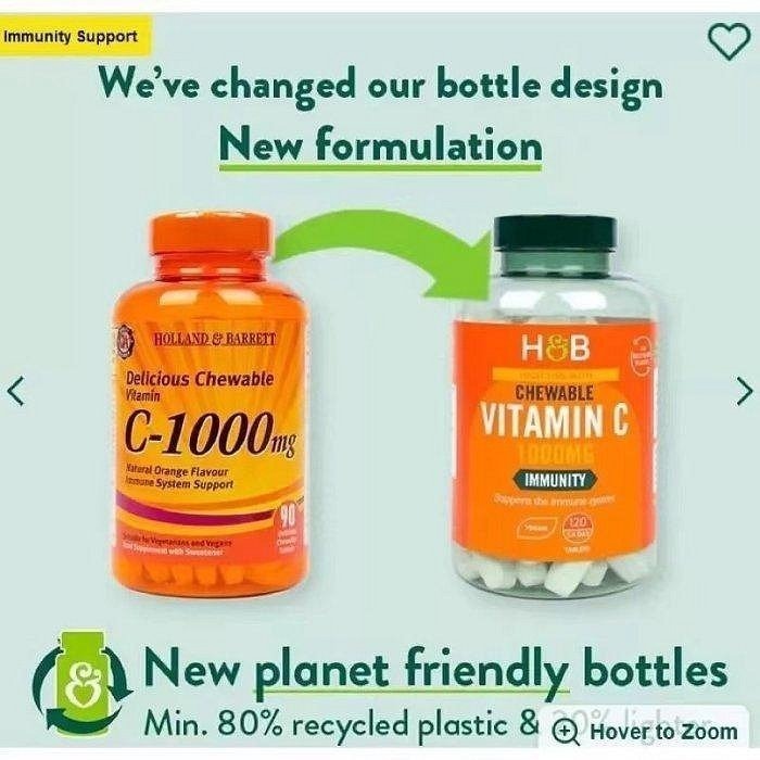 荷柏瑞hb維生素c維他命玫瑰果高含量120粒/240粒成人VC英商HIGH STRENGTH VITAMIN C-細節圖2