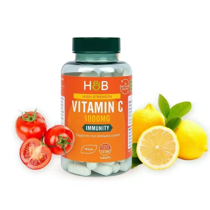 荷柏瑞hb維生素c維他命玫瑰果高含量120粒/240粒成人VC英商HIGH STRENGTH VITAMIN C-規格圖3