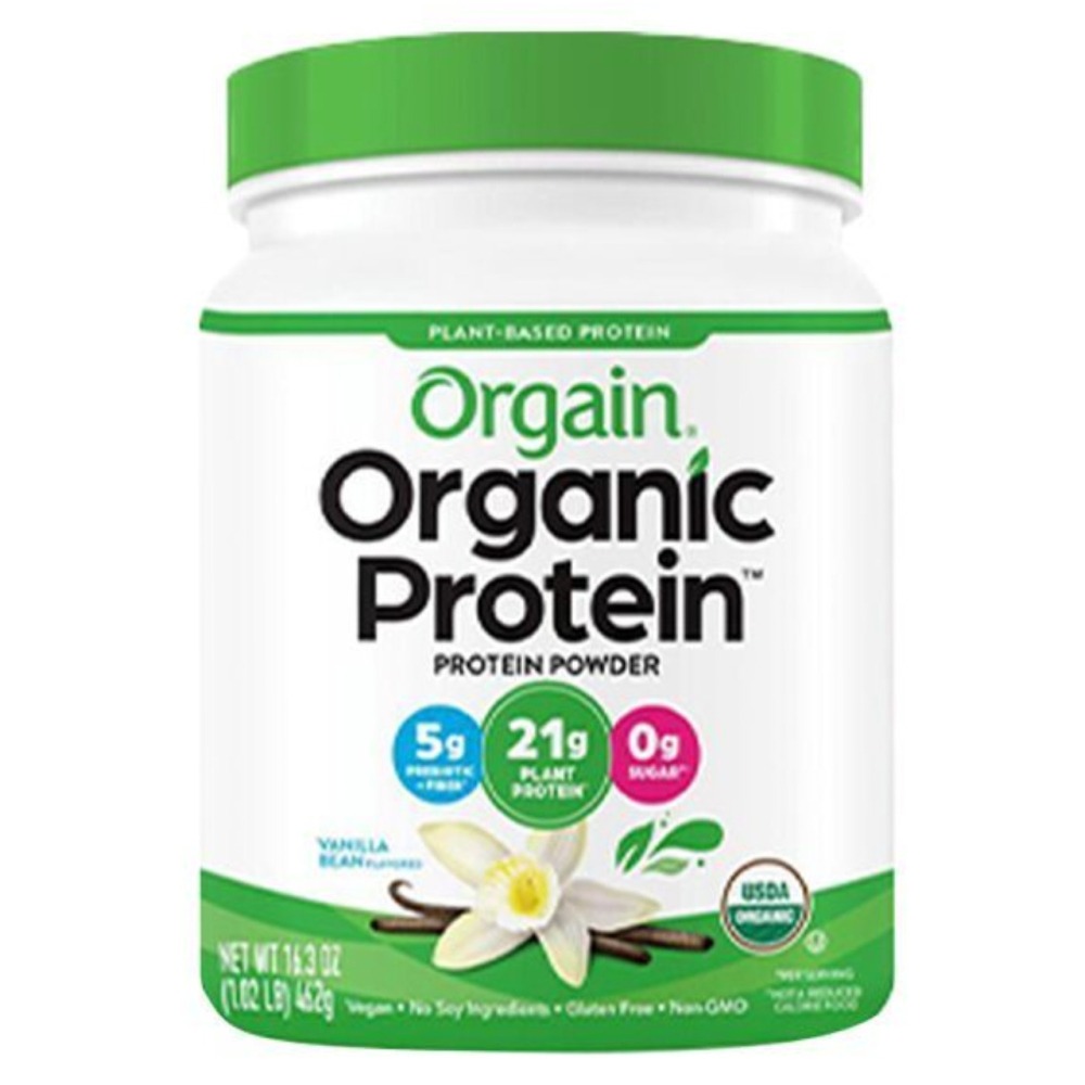 現貨Orgain傲感植物優蛋白巧克力462g香草豌豆糙米奇亞籽8種胺基酸BCAA賴氨酸α亞麻酸Omega3碳水膳食纖多維-細節圖2