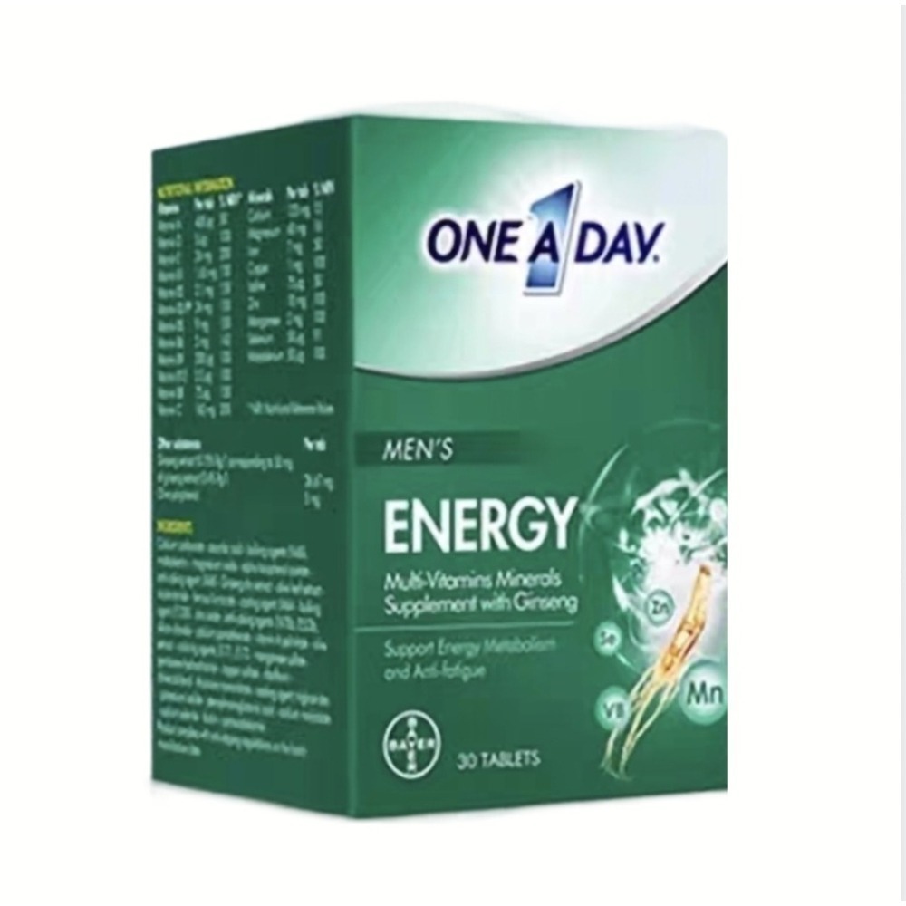 OAD拜耳男士小馬達綜合維生素B群30粒鋅硒亞洲蔘地中海橄欖礦物質型男通用維他命-細節圖2