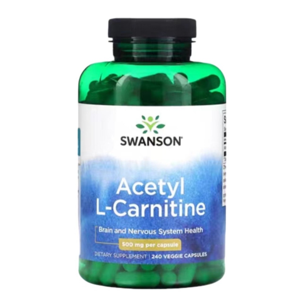 【現貨快速達】Swanson 乙醯左旋肉鹼 Acetyl L-Carnitine 卡尼丁 500mg，240粒，100粒-細節圖2
