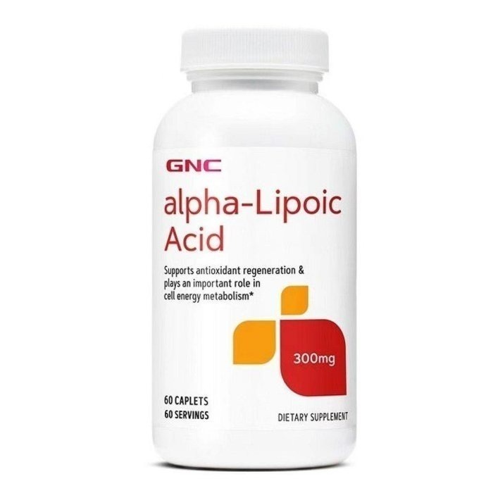 【現貨快速達】GNC健安喜阿爾法α硫辛酸300mg/600mg60粒美商alpha-Lipoic Acid搭穀胱甘肽維C-細節圖3