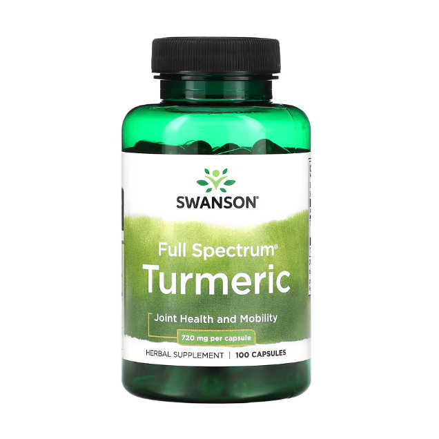 Swanson斯旺森Turmeric多面全譜薑黃根粉720mg完整根莖萃取物240粒/100粒/30粒-細節圖2