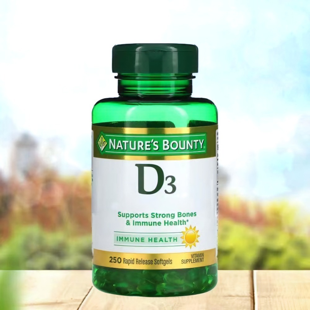 美商NATURE＇S BOUNTY自然之寶陽光維生素d3維他命400粒/350粒/250粒/240粒/150粒VD3-細節圖2