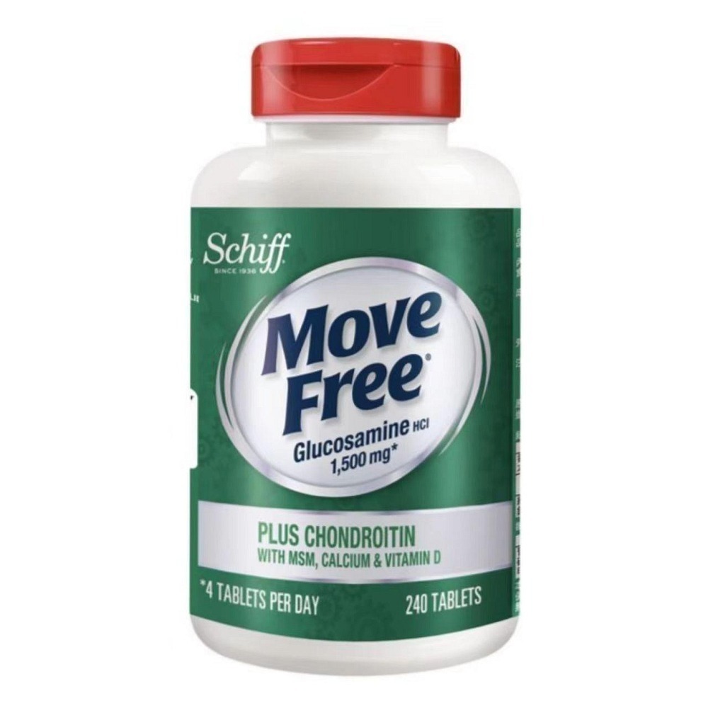 現貨Schiff氨糖軟骨鈣D3藍瓶80粒白瓶75粒紅瓶200粒綠瓶120粒綠瓶240粒維氨糖120粒MoveFree益節-細節圖5