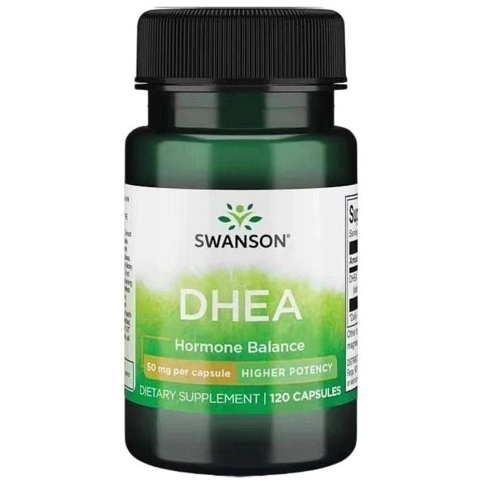 【現貨快速達】美國swanson 脫氫表雄酮25mg/50mg 120粒青春素DHEA超級荷爾蒙-規格圖3