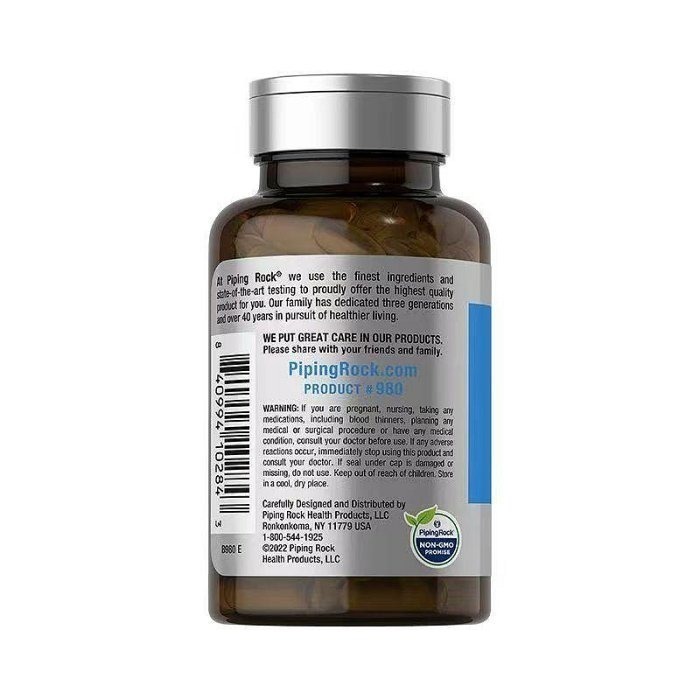 南極深海磷蝦油Omega3蝦紅素EPA卵磷脂DHA蝦青素1000mg60粒美商PipingRock KRILL OIL-細節圖2