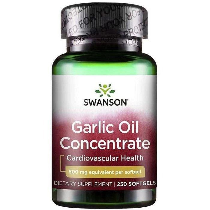 大蒜油精500mg250粒/1500mg500粒無臭蒜頭濃縮SWANSON Garlic Oil Concentrate-規格圖3