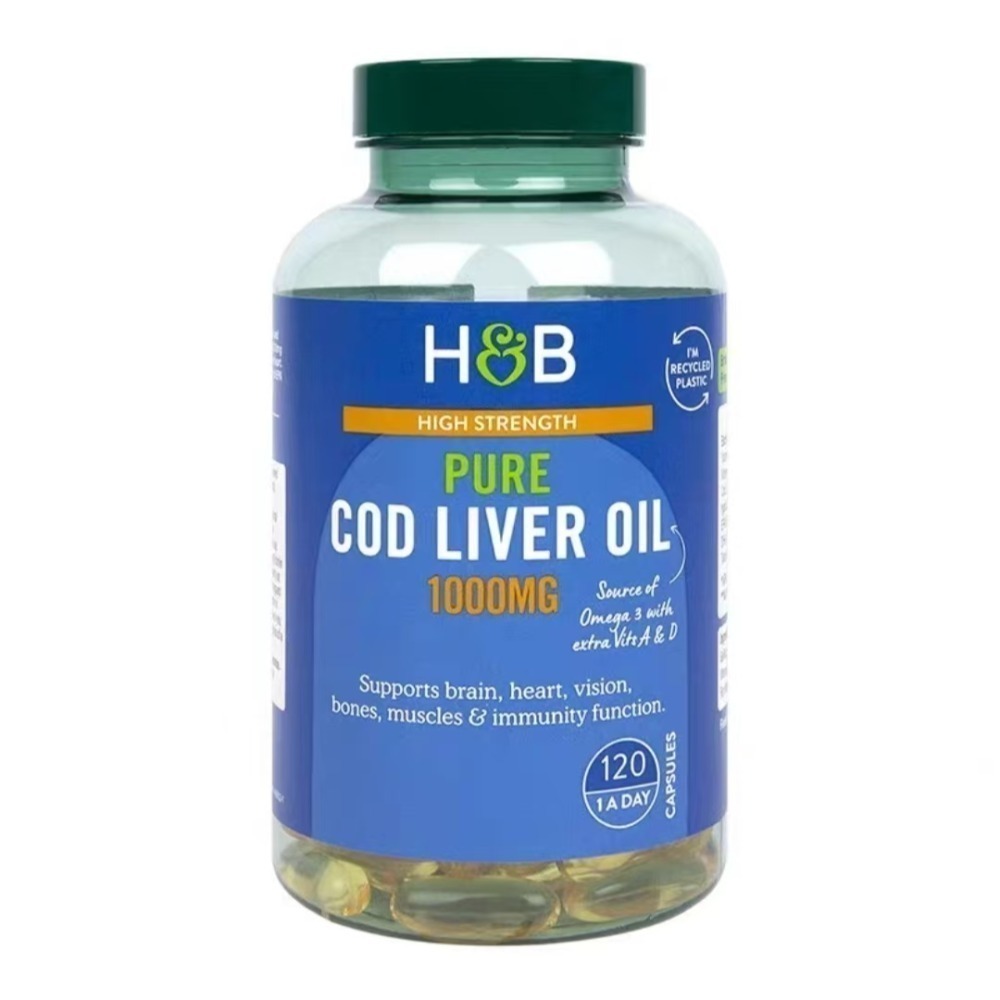 規格全系列荷柏瑞HB富含DHA鱈魚肝油EPA歐米伽3維生素AD深海魚油高濃度英商COD LIVER OIL-規格圖6