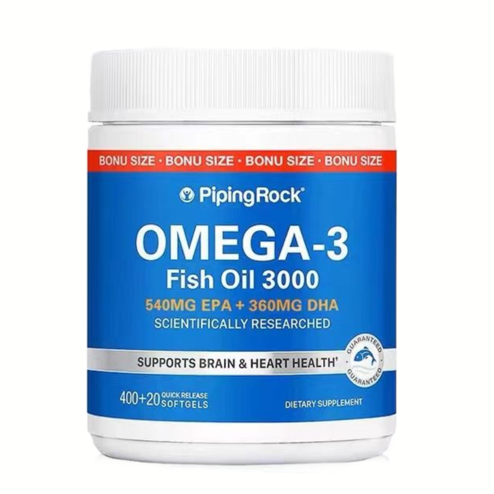 【現貨速達】納豆激酶60粒*2瓶+歐米伽3深海魚油420粒套裝0mega3成人DHA美商EPA-細節圖3