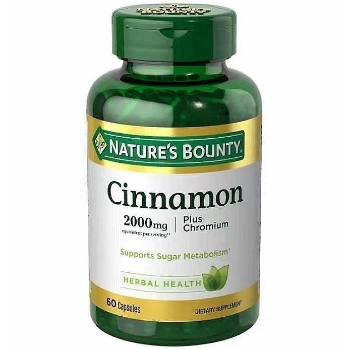 現貨自然之寶錫蘭肉桂加鉻2000mg，60粒/肉桂1500mg，100粒Nature＇s Bounty Cinnamon-細節圖2