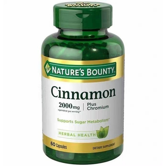 現貨自然之寶錫蘭肉桂加鉻2000mg，60粒/肉桂1500mg，100粒Nature＇s Bounty Cinnamon-規格圖3